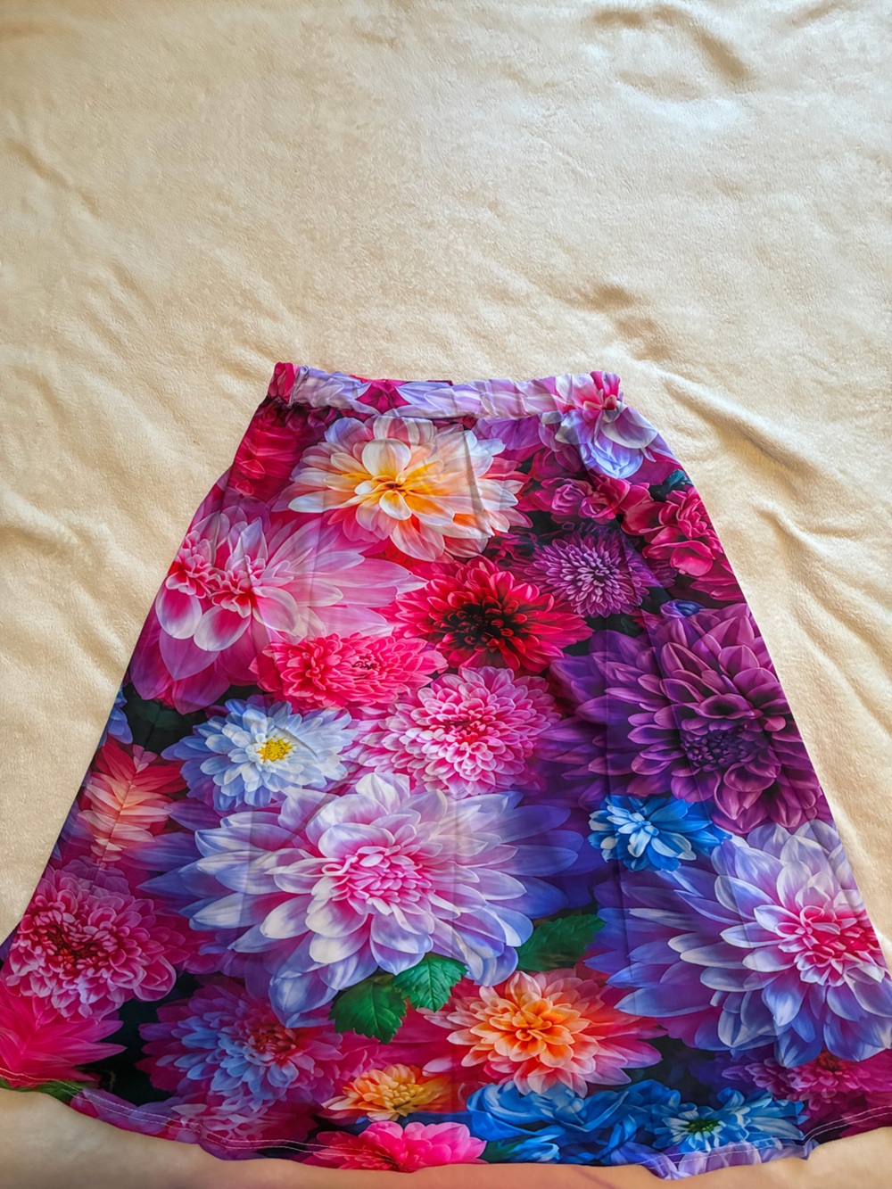 Floral Print Chiffon Skirt or Cape  Cover-Up - Pink & Purple NWOT
